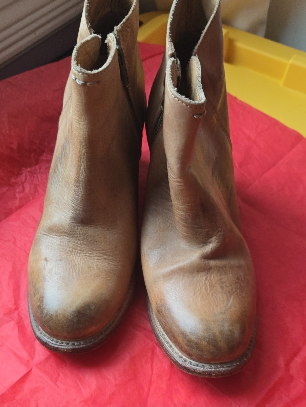 BedStu Leather Ankle Booties